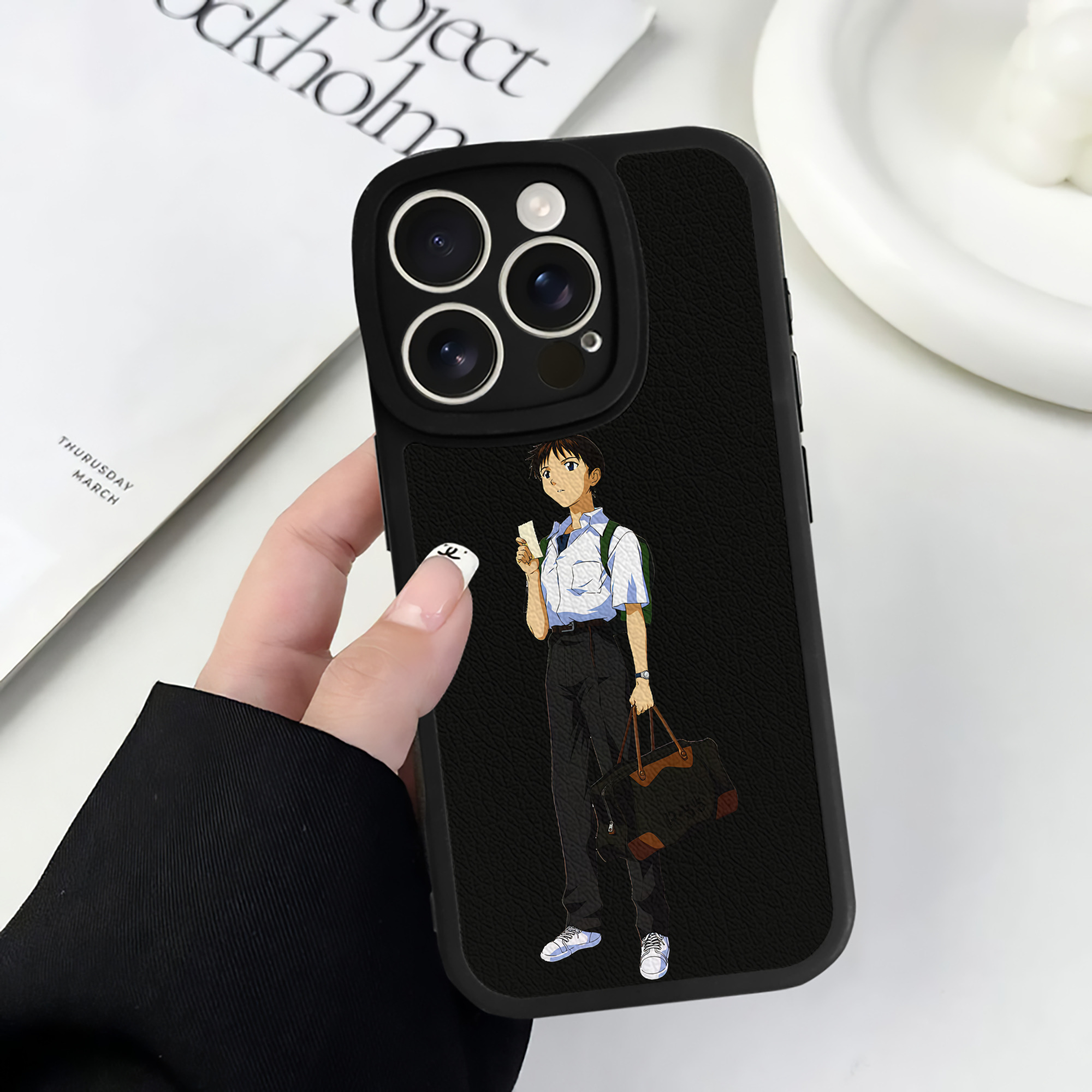 （画像用） EVA 新世紀エヴァンゲリオン 【iPhone 16シリーズ対応】シリコンスマホケース（レザー調） 材質：シリコン